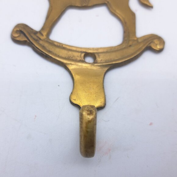 Brass Horse Coat Hook - Picture 3 of 11